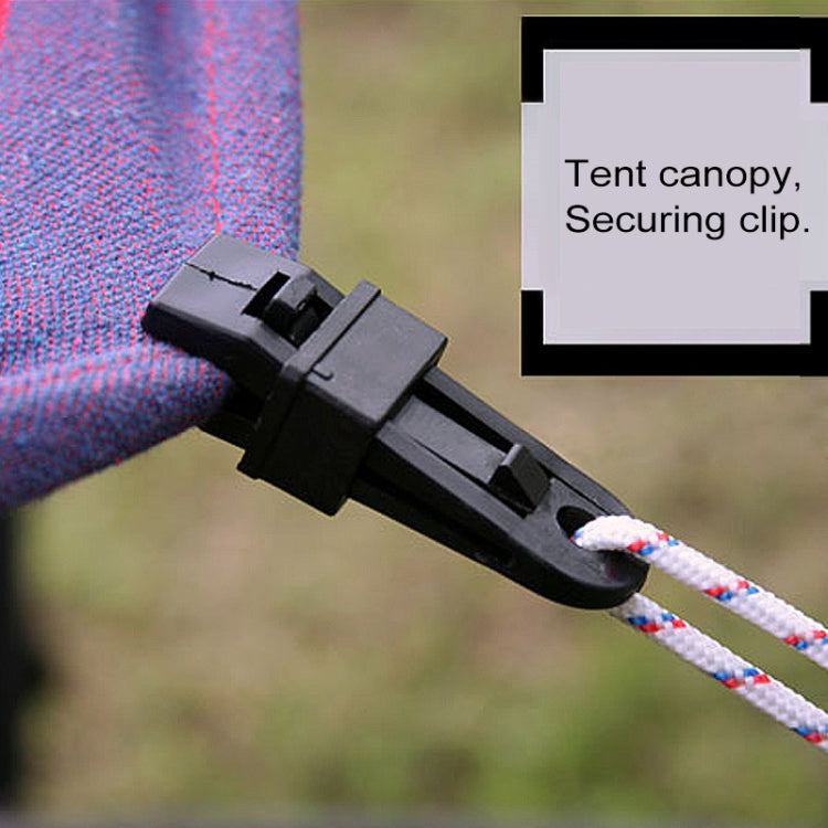 20 PCS Outdoor Tent Awnings Windproof Fixing Clip Multifunctional Wind Rope Buckle (Black) - Tents & Accessories by PMC TechLife | Online Shopping South Africa | PMC TechLife | Buy Now Pay Later Mobicred