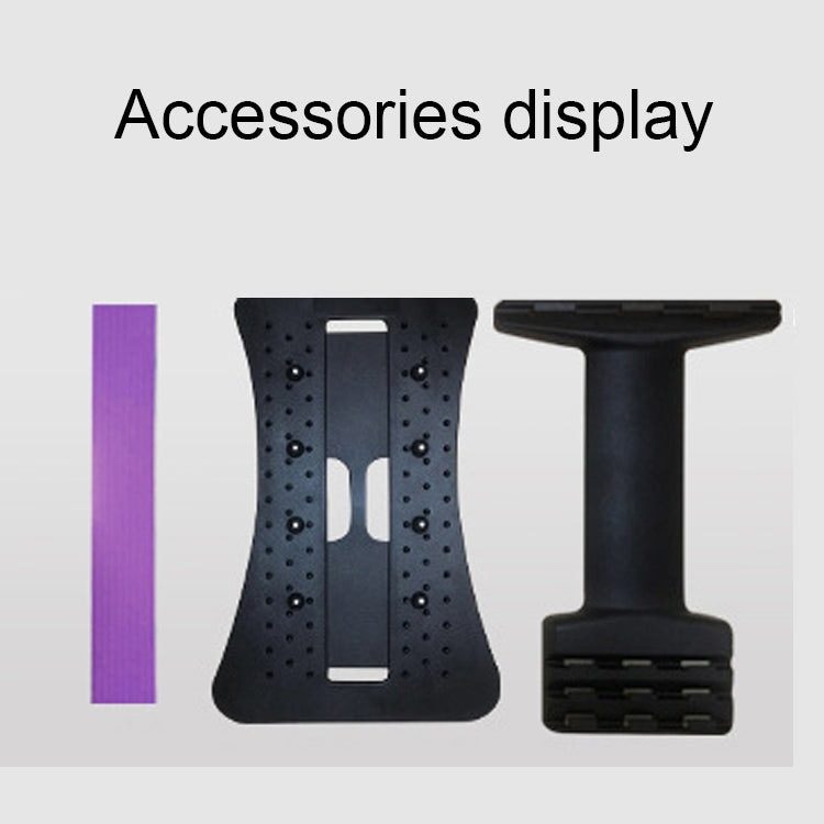 Lumbar Traction Stretching Device Posture Corrector Waist Support Spine Pain Relief Back Massage Stretcher(Black purple) - free shipping - PMC TechLife - Order now!