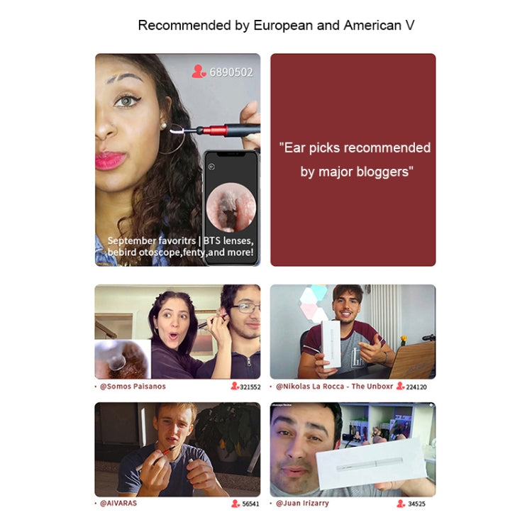 Bebird B1 Intelligent HD Visual Ear Cleaner Earwax Tool, Standard Version(Black) - free shipping - PMC TechLife - Order now!