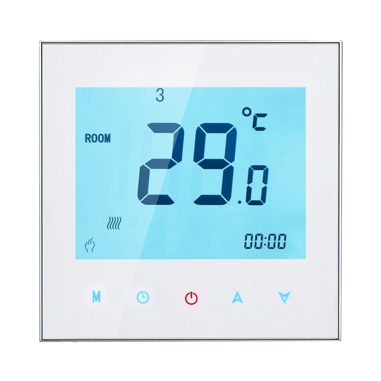BHT-1000-GA-WIFI 3A Load Water Heating Type Touch LCD Digital WiFi Heating Room Thermostat, Display Clock / Temperature / Periods / Time / Week / Heat etc.(White) - Indoor Thermometer by PMC TechLife | Online Shopping South Africa | PMC TechLife