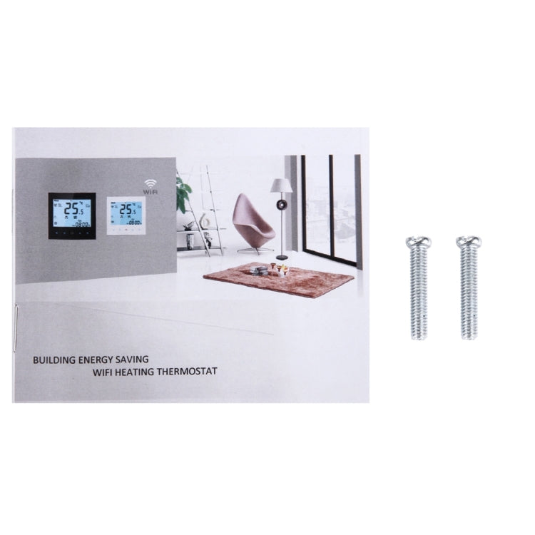 BHT-1000-GA-WIFI 3A Load Water Heating Type Touch LCD Digital WiFi Heating Room Thermostat, Display Clock / Temperature / Periods / Time / Week / Heat etc.(White) - Indoor Thermometer by PMC TechLife | Online Shopping South Africa | PMC TechLife