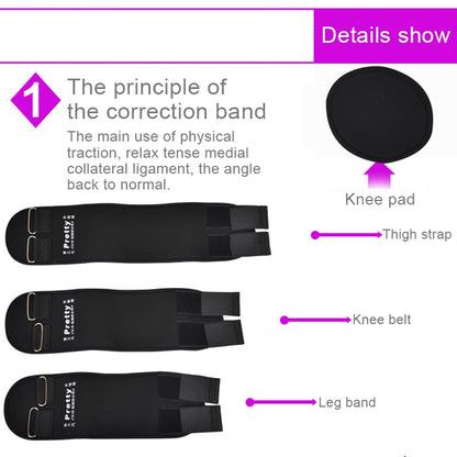 3 PCS/Set Leg Posture Corrector O/X-type Bowlegs Orthotic Bandage Straightening Belt Band, Size: M(Purple) - Corrector by PMC Jewellery | Online Shopping South Africa | PMC Jewellery