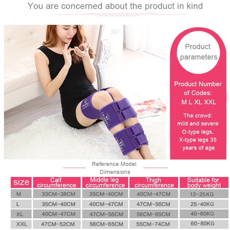 3 PCS/Set Leg Posture Corrector O/X-type Bowlegs Orthotic Bandage Straightening Belt Band, Size: XL(Purple) - Corrector by PMC Jewellery | Online Shopping South Africa | PMC Jewellery