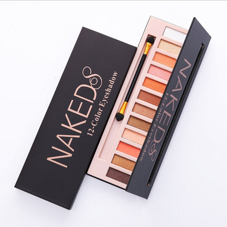 5673 Cosmetic 12 Colors Matte Earth Color Naked Eye Shadow Makeup Palette with Brush Set - Eye Shadow by PMC Jewellery | Online Shopping South Africa | PMC Jewellery