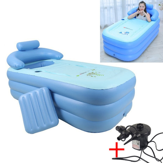 YT-038 Collapsible Sponge Bottom Inflatable Warm Bath Adult Bath Baby Swimming Pool with Charging Pump - Paddling Pools & Accessories by PMC Jewellery | Online Shopping South Africa | PMC Jewellery