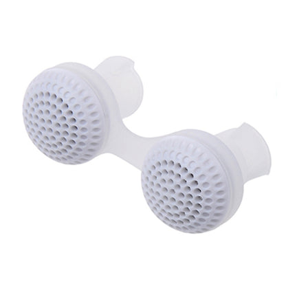 2 PCS 2 in 1 ABS Silicone Anti Snoring Air Purifier(White) - Anti Snoring Tools by PMC Jewellery | Online Shopping South Africa | PMC Jewellery