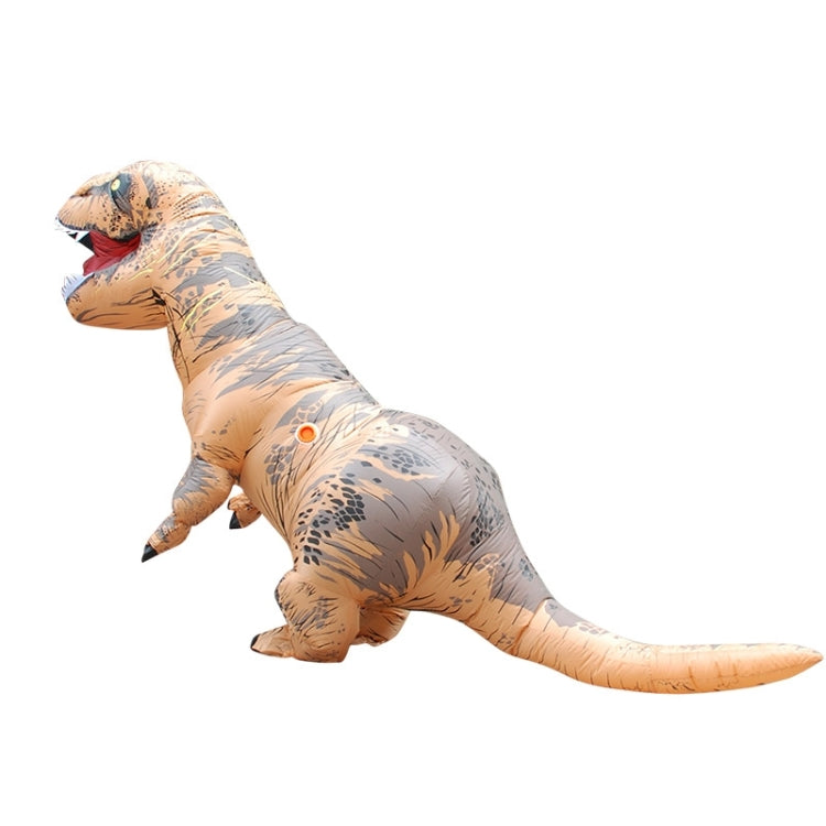 Inflatable Dinosaur Adult Costume Halloween Inflated Dragon Costumes Party Carnival Costume for Women Men(Brown) - Halloween Clothing by PMC TechLife | Online Shopping South Africa | PMC TechLife | Buy Now Pay Later Mobicred