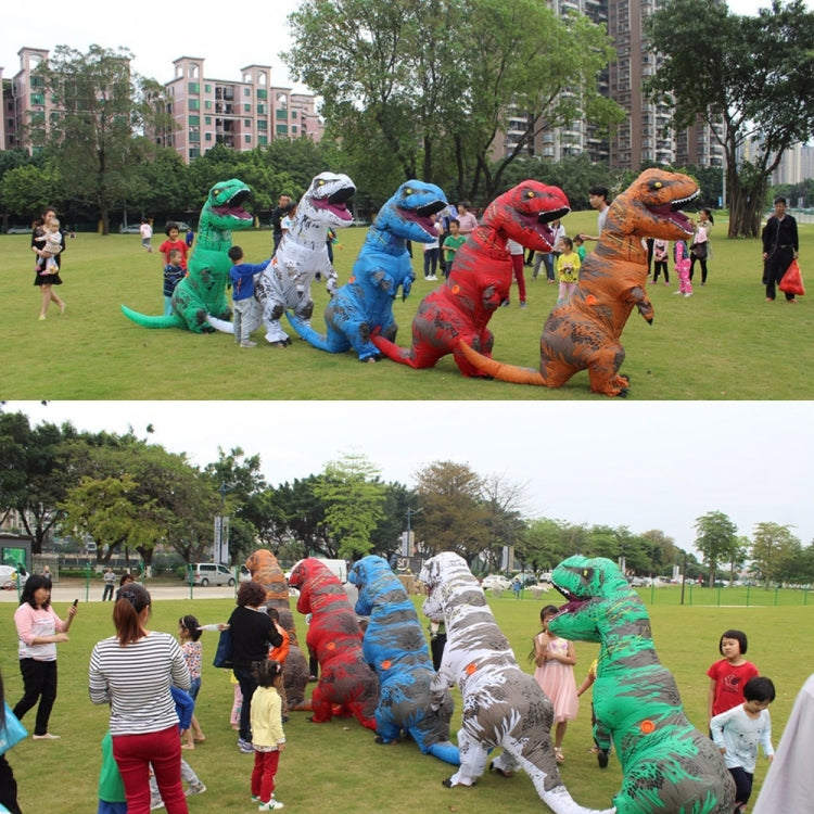 Inflatable Dinosaur Adult Costume Halloween Inflated Dragon Costumes Party Carnival Costume for Women Men(Brown) - Halloween Clothing by PMC TechLife | Online Shopping South Africa | PMC TechLife | Buy Now Pay Later Mobicred