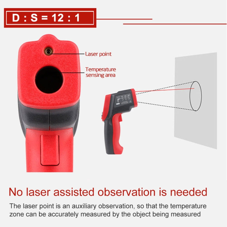 Wintact WT900 -50 Degree C~950 Degree C Handheld Portable Outdoor Non-contact Digital Infrared Thermometer - Thermostat & Thermometer by Wintact | Online Shopping South Africa | PMC TechLife | Buy Now Pay Later Mobicred
