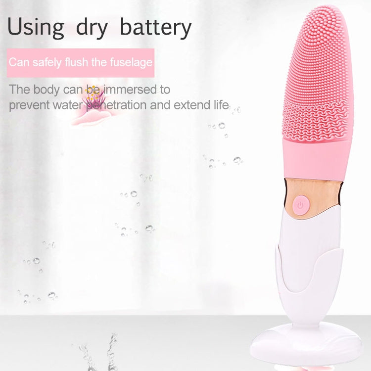 CNaier AE-618 Battery-powered Silicone Acoustic Wave Face Skin Care Electric Facial Cleanser (Pink) - free shipping - PMC TechLife - Order now!