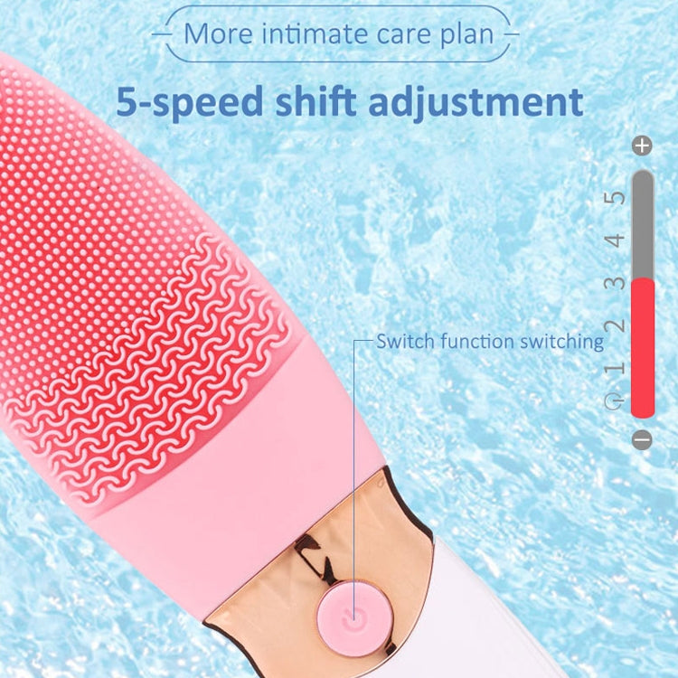CNaier AE-618 Battery-powered Silicone Acoustic Wave Face Skin Care Electric Facial Cleanser (Blue) - free shipping - PMC TechLife - Order now!
