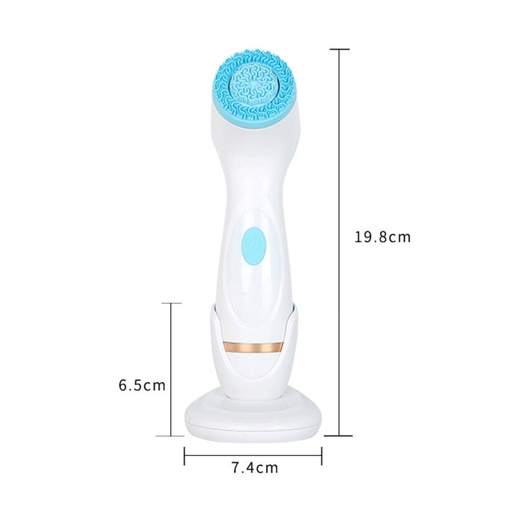 CNaier AE-868 Battery-powered Silicone Ultrasonic Vibration Face Skin Care Electric Facial Cleanser (Blue) - free shipping - PMC TechLife - Order now!