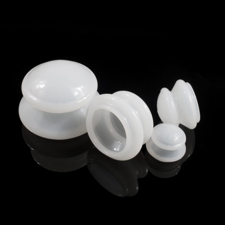 4 Cups / Set Health Care Body Massage Cupping Therapy Anti Cellulite Silicone Vacuum Cups(White) - free shipping - PMC TechLife - Order now!