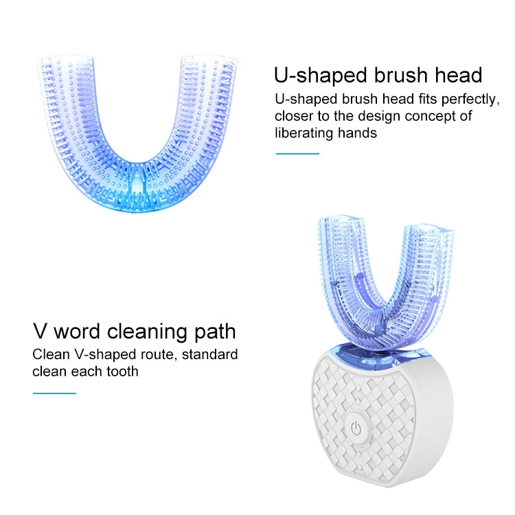 Vwhite 3 Cleaning Modes Silicone Electric Automatic Beauty Tooth Instrument(White) - Teeth Whitening by PMC Jewellery | Online Shopping South Africa | PMC Jewellery