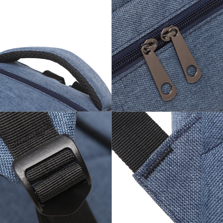 Universal Multi-Function Oxford Cloth Laptop Computer Shoulders Bag Business Backpack Students Bag, Size: 42x30x11cm, For 15.6 inch and Below Macbook, Samsung, Lenovo, Sony, DELL Alienware, CHUWI, ASUS, HP(Black) - Backpack by PMC TechLife | Online Shopping South Africa | PMC TechLife