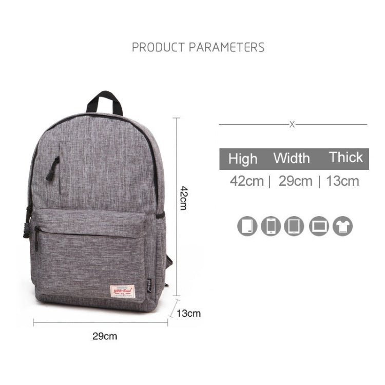 Universal Multi-Function Canvas Laptop Computer Shoulders Bag Leisurely Backpack Students Bag, Big Size: 42x29x13cm, For 15.6 inch and Below Macbook, Samsung, Lenovo, Sony, DELL Alienware, CHUWI, ASUS, HP(Black) - Backpack by PMC TechLife | Online Shopping South Africa | PMC TechLife