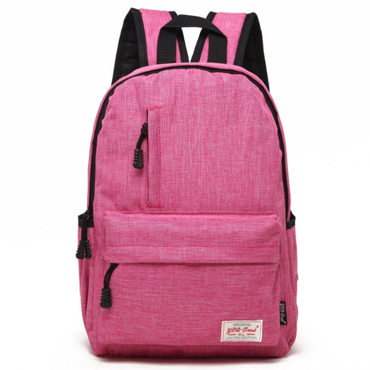 Universal Multi-Function Canvas Laptop Computer Shoulders Bag Leisurely Backpack Students Bag, Big Size: 42x29x13cm, For 15.6 inch and Below Macbook, Samsung, Lenovo, Sony, DELL Alienware, CHUWI, ASUS, HP(Magenta) - Backpack by PMC Jewellery | Online Shopping South Africa | PMC Jewellery