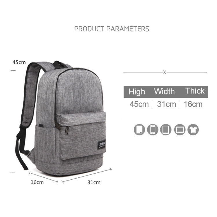 Universal Multi-Function Oxford Cloth Laptop Shoulders Bag Backpack with External USB Charging Port, Size: 45x31x16cm, For 15.6 inch and Below Macbook, Samsung, Lenovo, Sony, DELL Alienware, CHUWI, ASUS, HP(Blue) - Backpack by PMC TechLife | Online Shopping South Africa | PMC TechLife