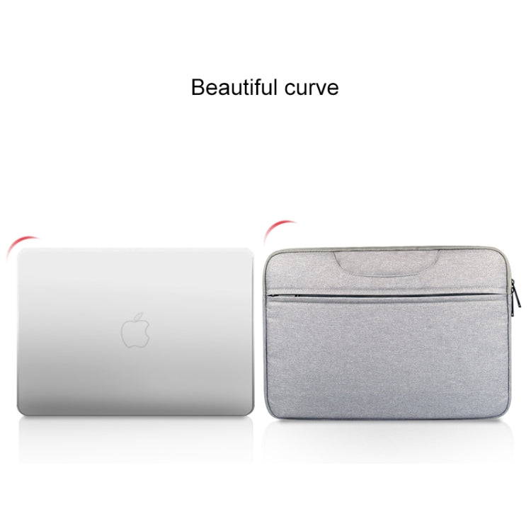Breathable Wear-resistant Shoulder Handheld Zipper Laptop Bag, For 15.6 inch and Below Macbook, Samsung, Lenovo, Sony, DELL Alienware, CHUWI, ASUS, HP (Pink) - 15.6 - 17 inch by PMC TechLife | Online Shopping South Africa | PMC TechLife