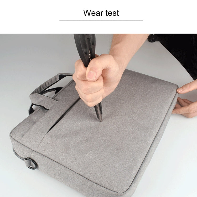 Breathable Wear-resistant Thin and Light Fashion Shoulder Handheld Zipper Laptop Bag with Shoulder Strap, For 15.6 inch and Below Macbook, Samsung, Lenovo, Sony, DELL Alienware, CHUWI, ASUS, HP (Navy Blue) - 15.6 - 17 inch by PMC TechLife | Online Shopping South Africa | PMC TechLife