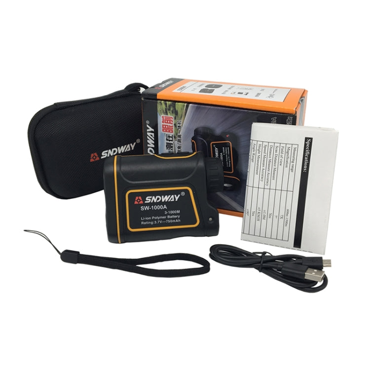 SNDWAY SW1000A Handheld Outdoor Waterproof Telescope Range Finder Distance Measurer, 1000m - free shipping - PMC TechLife - Order now!