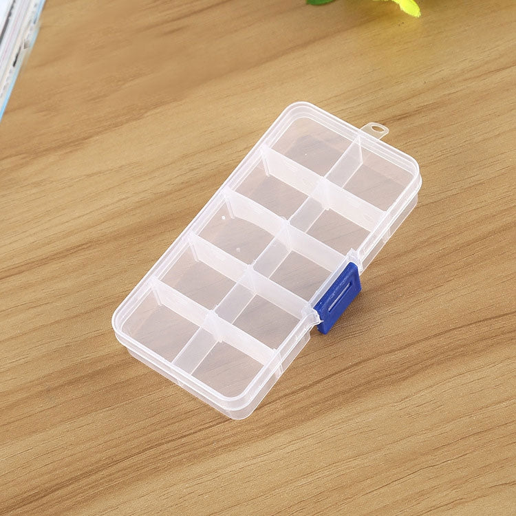 10 PCS Removable Grid Plastic Box Organizer for Jewelry Earring Fishing  Hook Small Accessories, Size: Small, 10 Slots, ZA