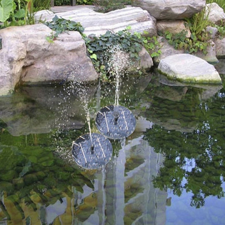 Solar Powered Water Pump Garden Fountain Floating Panel Watering Pond Kit for Waterfalls Water Display Park Pool Decoration Fountain, Diameter: 16cm - free shipping - PMC TechLife - Order now!