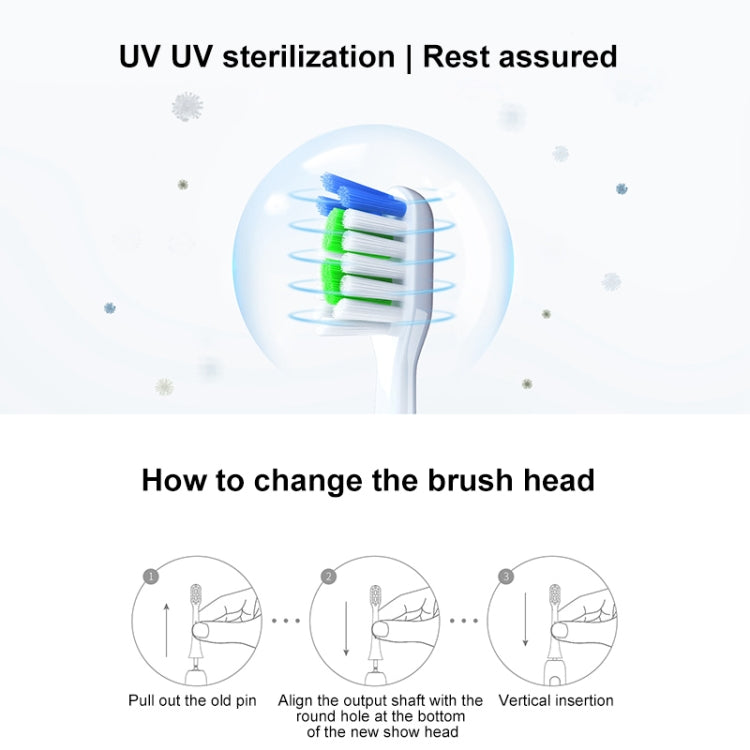HUAWEI Lebooo LBS-T053A 2 PCS Smart Toothbrush Head (for HCB0001) (Black) - free shipping - PMC TechLife - Order now!