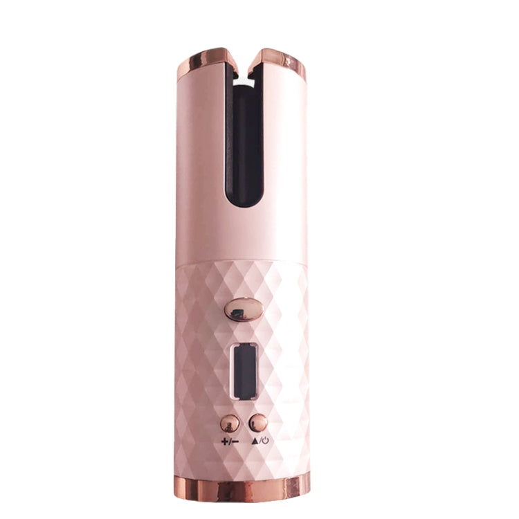 USB Charging Automatic Hair Curler Portable Mini Wireless Multi-function Curling Iron with LCD Display (Pink) - Hair Curler by PMC TechLife | Online Shopping South Africa | PMC TechLife