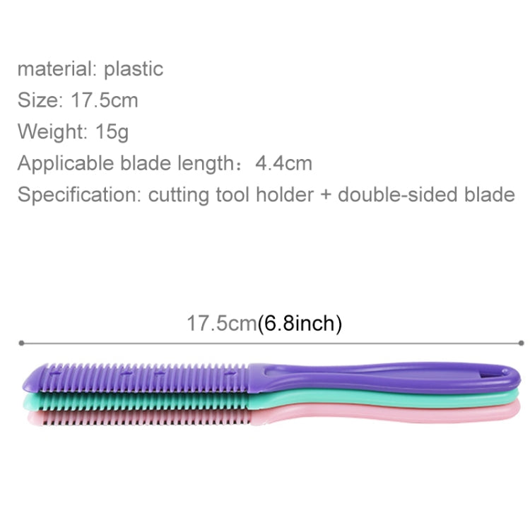 3pcs Hair Tools Double-sided Knife Hair Comb Hair Bangs Trimmer Thinning Device Hair Clipper,  Random Color Delivery - free shipping - PMC TechLife - Order now!