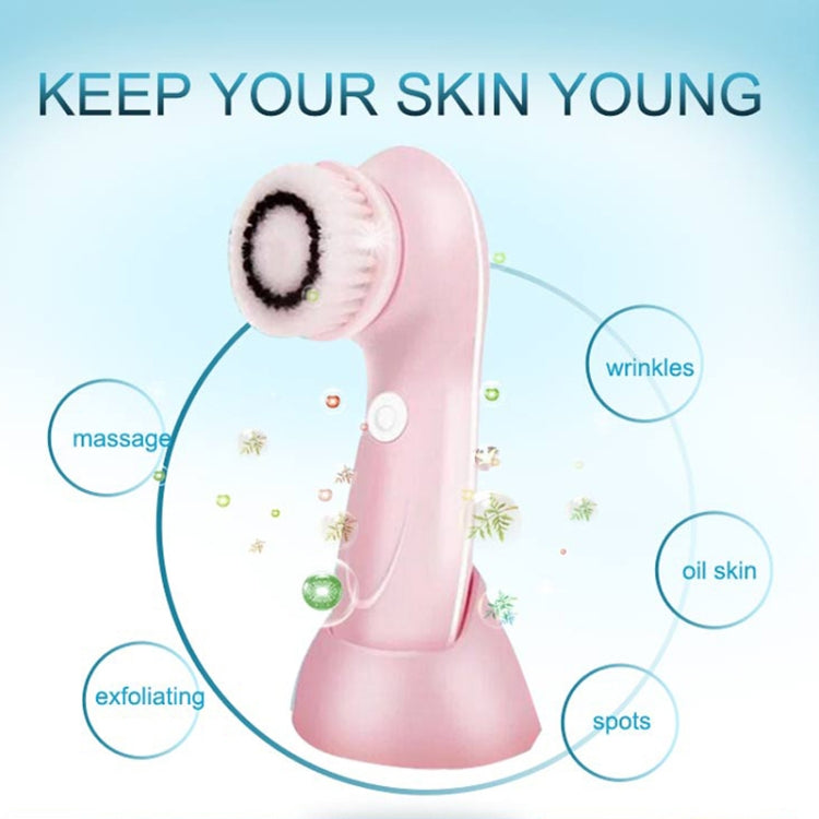3 in 1 USB Charging Electronic Cleaning Face Beauty Instrument Pores Nose Blackhead Facial Cleansing Brush (Pink) - Cleanser by PMC TechLife | Online Shopping South Africa | PMC TechLife