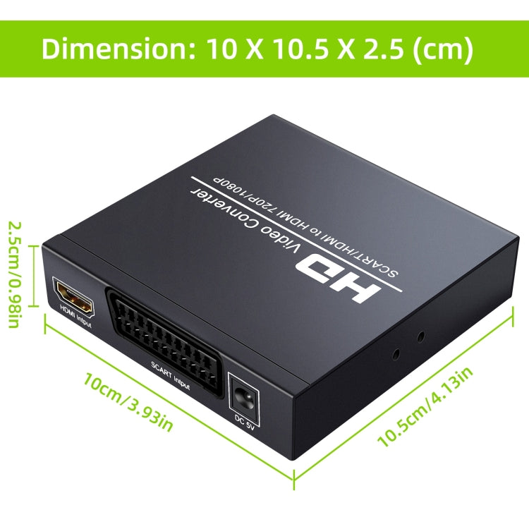 Hd video converter scart best sale to hdmi