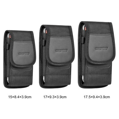 HAWEEL 4.7-6.1 inch Nylon Cloth Phone Belt Clip Carrying Pouch with Card Slot (Black) -  by HAWEEL | Online Shopping South Africa | PMC Jewellery