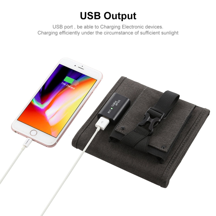 HAWEEL 14W 5V 2.4A Portable Foldable Solar Charger Outdoor Travel Rechargeable Folding Bag with 4 Solar Panels & USB Port, Size: S - Charger by HAWEEL | Online Shopping South Africa | PMC TechLife | Buy Now Pay Later Mobicred