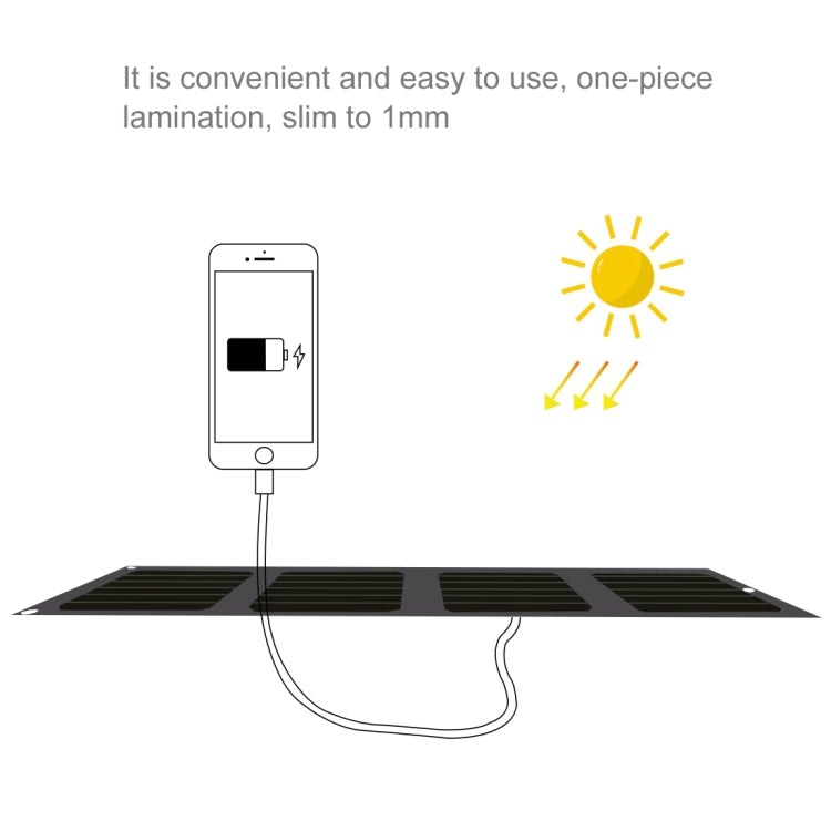 HAWEEL 14W 4-Fold ETFE Solar Panel Charger with 5V / 2.1A Max Dual USB Ports, Support QC3.0 and AFC(Black) - Charger by HAWEEL | Online Shopping South Africa | PMC Jewellery