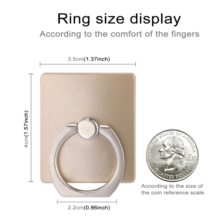 360 Degrees Rotation Ring Phone Holder(Gold) - Ring Holder by PMC TechLife | Online Shopping South Africa | PMC TechLife