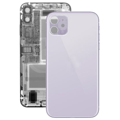 Glass Battery Back Cover for iPhone 11(Purple) - Back Cover by PMC Jewellery | Online Shopping South Africa | PMC Jewellery