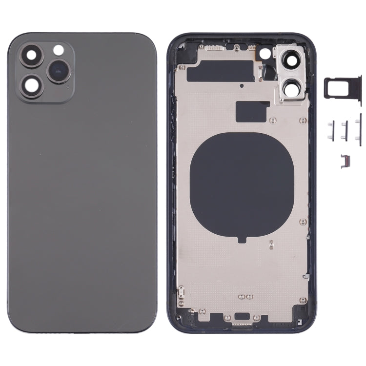 Back Housing Cover with Appearance Imitation of iP13 Pro for iPhone 11(Black) - Back Cover by PMC TechLife | Online Shopping South Africa | PMC TechLife