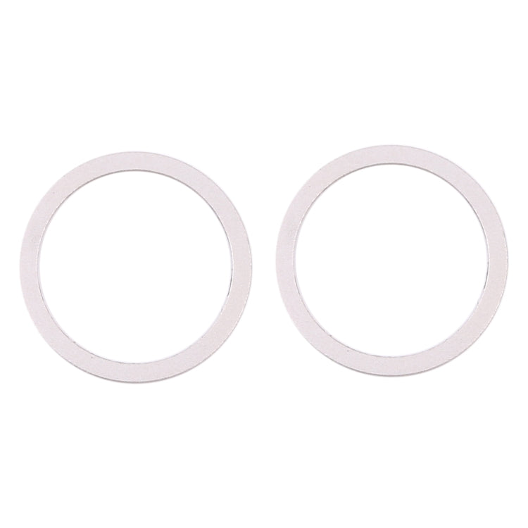 2 PCS Rear Camera Glass Lens Metal Protector Hoop Ring for iPhone 12(White) - Camera Series by PMC Jewellery | Online Shopping South Africa | PMC Jewellery