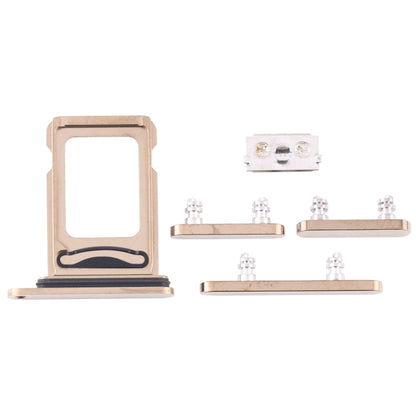 SIM Card Tray + SIM Card Tray + Side Keys for iPhone 12 Pro(Gold) - Metal Parts by PMC Jewellery | Online Shopping South Africa | PMC Jewellery