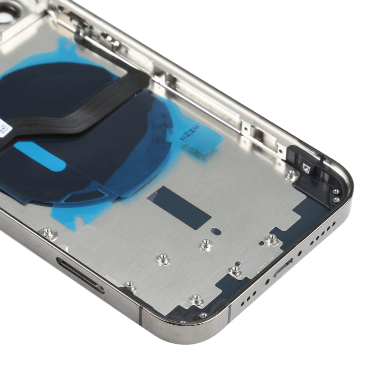 Battery Back Cover (with Side Keys & Card Tray & Power + Volume Flex Cable & Wireless Charging Module) for iPhone 12 Pro(Black) - free shipping - PMC TechLife - Order now!