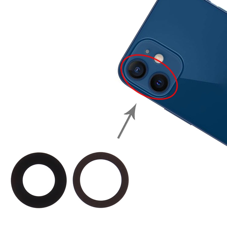 Back Camera Lens for iPhone 12 Mini - Camera Series by PMC TechLife | Online Shopping South Africa | PMC TechLife