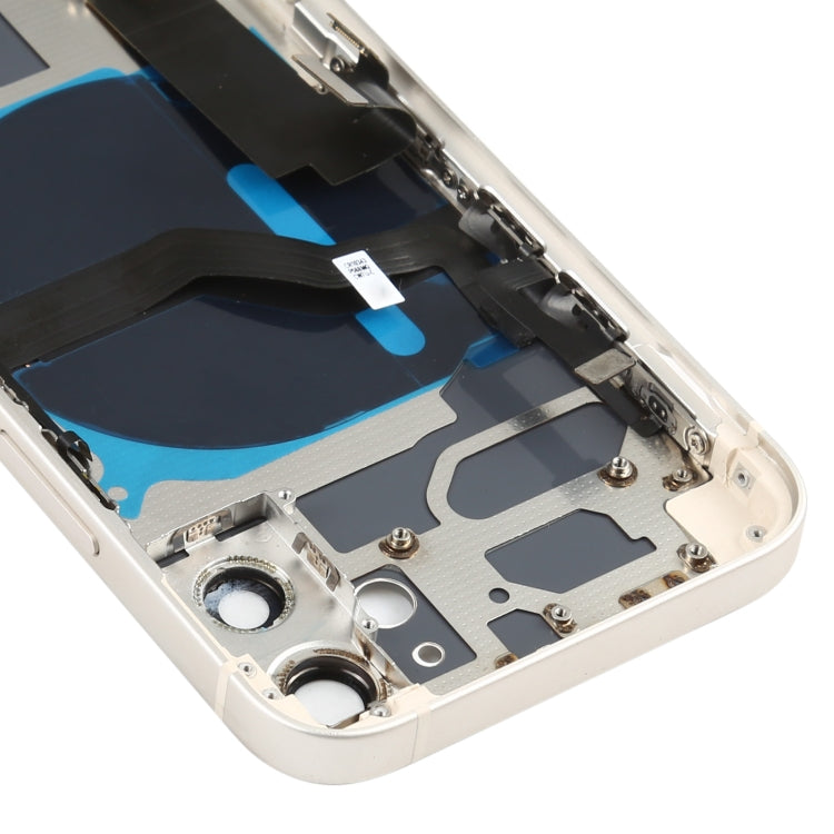 Battery Back Cover Assembly (with Side Keys & Speaker Ringer Buzzer & Motor & Camera Lens & Card Tray & Power Button + Volume Button + Charging Port & Wireless Charging Module) for iPhone 12 Mini(White) - Back Cover by PMC TechLife | Online Shopping South Africa | PMC TechLife