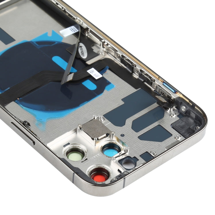 Battery Back Cover Assembly (with Side Keys & Speaker Ringer Buzzer & Motor & Camera Lens & Card Tray & Power Button + Volume Button + Charging Port & Wireless Charging Module) for iPhone 12 Pro Max(Black) - free shipping - PMC TechLife - Order now!