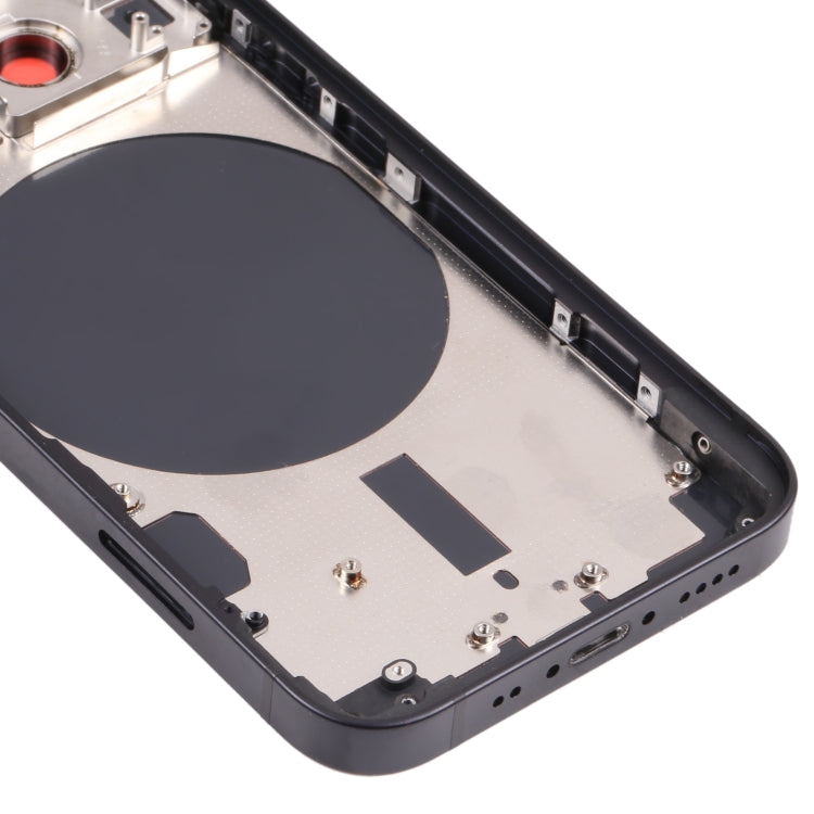 Back Housing Cover with SIM Card Tray & Side  Keys & Camera Lens for iPhone 13 Mini(Black) - free shipping - PMC TechLife - Order now!