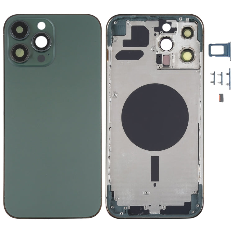 Back Housing Cover with SIM Card Tray & Side  Keys & Camera Lens for iPhone 13 Pro Max(Green) - free shipping - PMC TechLife - Order now!