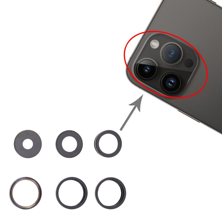 For iPhone 14 Pro Max Camera Lens Cover(Grey) -  by PMC TechLife | Online Shopping South Africa | PMC TechLife