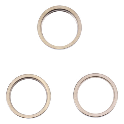 For iPhone 14 Pro Max 3PCS Rear Camera Glass Lens Metal Outside Protector Hoop Ring(Gold) -  by PMC Jewellery | Online Shopping South Africa | PMC Jewellery