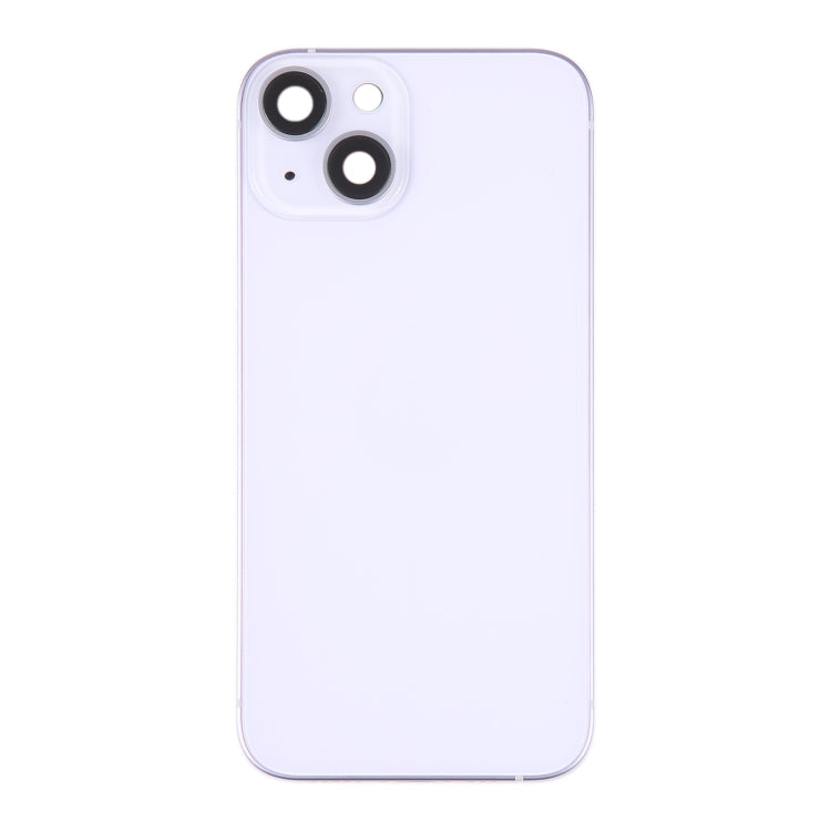 For iPhone 14 Battery Back Cover with Middle Frame / Side Keys(Purple) -  by PMC Jewellery | Online Shopping South Africa | PMC Jewellery