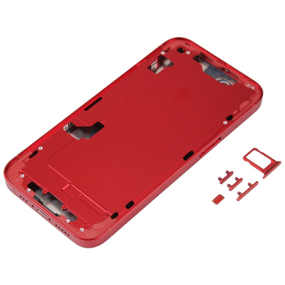 For iPhone 14 Battery Back Cover with Middle Frame / Side Keys(Red) -  by PMC Jewellery | Online Shopping South Africa | PMC Jewellery